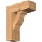 Ekena Millwork Funston Block Smooth Bracket w/ Offset Brace, Western Red Cedar, 7 1/2"W x 20"D x 24"H BKT0806X20X24FST05SWR - alternate 1